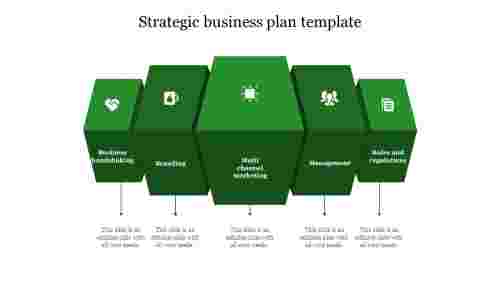 strategic business plan template-Green